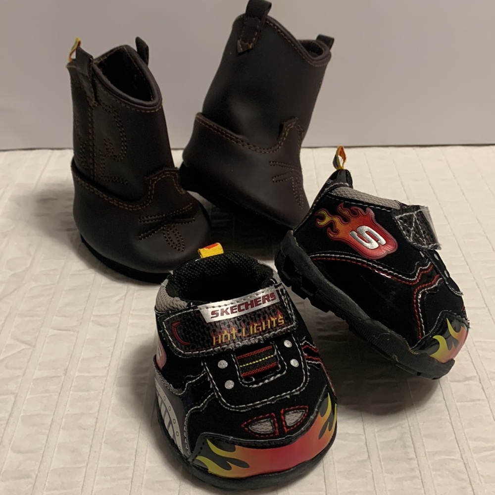 Build-a-Bear Cowboy Boots & Sketchers Sneakers
